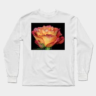 Orange Rose Long Sleeve T-Shirt